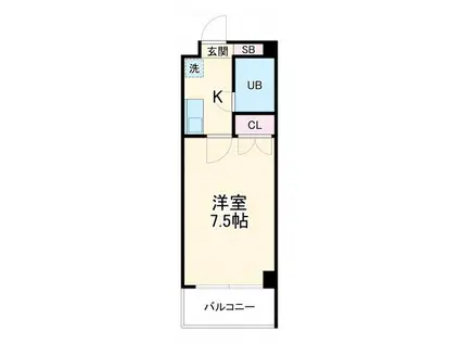 ビラージュ・ド・フルール(1K/3階)の間取り写真