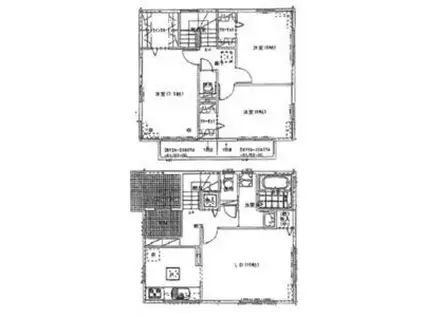 南海電鉄泉北線 和泉中央駅 徒歩21分 2階建 築19年(3LDK)の間取り写真