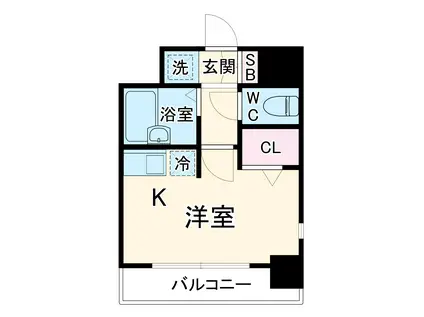 マイナビSTAYミライエ浦安メゾン(ワンルーム/2階)の間取り写真