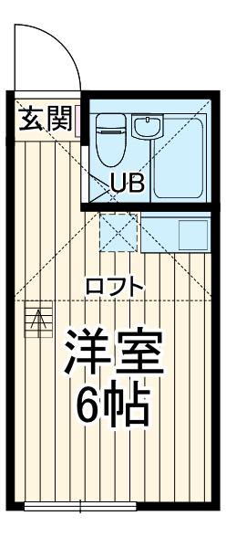 ユナイト初音ミックスナッツ(ワンルーム/1階)の間取り写真