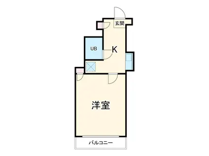 フレンドポート横浜第8(1K/1階)の間取り写真