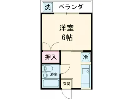 昭栄マンション(1K/2階)の間取り写真