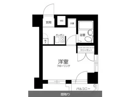 ヴェルデファイン荻窪(1K/4階)の間取り写真
