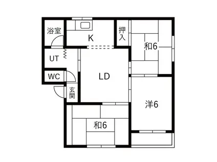 エクレール本庄西(3LDK/2階)の間取り写真