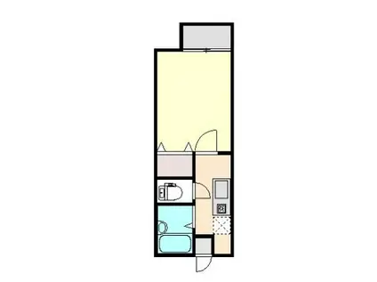 ベルファースト(1K/2階)の間取り写真