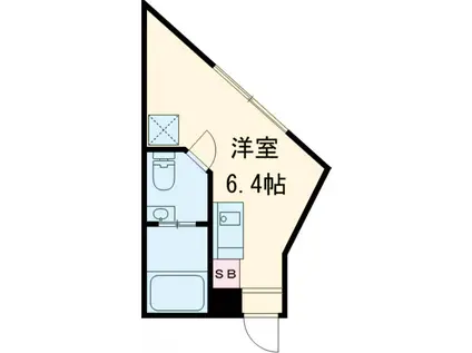 アズ東池袋レジデンス(ワンルーム/4階)の間取り写真