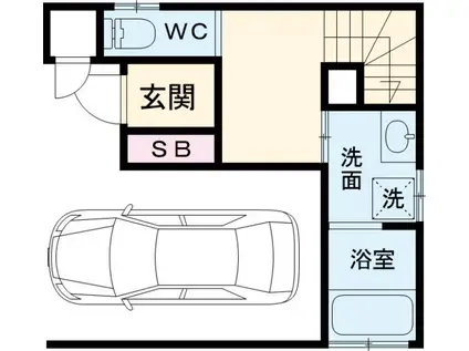 東京地下鉄副都心線 西早稲田駅 徒歩5分 3階建 築29年(3DK)の間取り写真