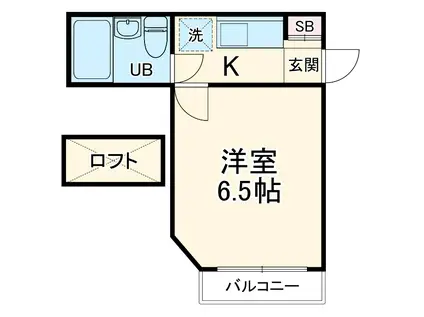 ジュネパレス松戸第103(1K/2階)の間取り写真