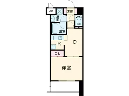 S-FORT八王子南(1DK/2階)の間取り写真