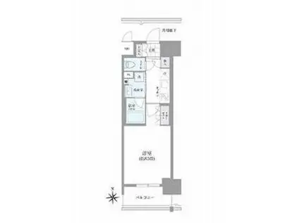 OKBアヴェニール菊井町(1K/2階)の間取り写真