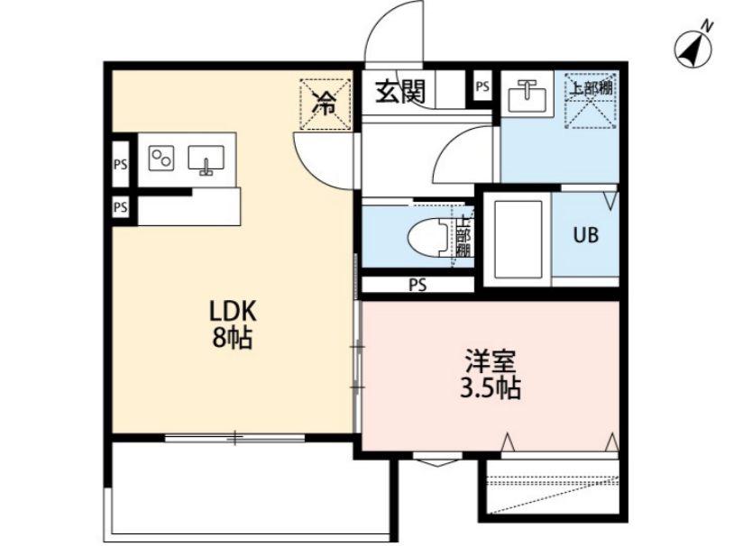 ROBOT HOME 東所沢Ⅴ(1LDK/3階)の間取り写真