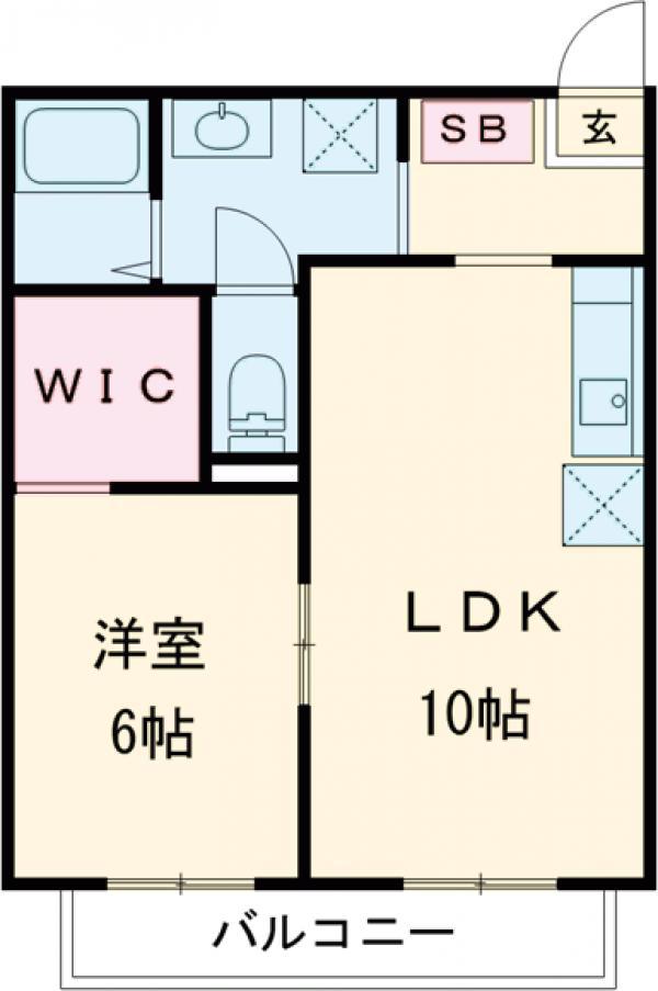 ハイツアーバン(1LDK/1階)の間取り写真