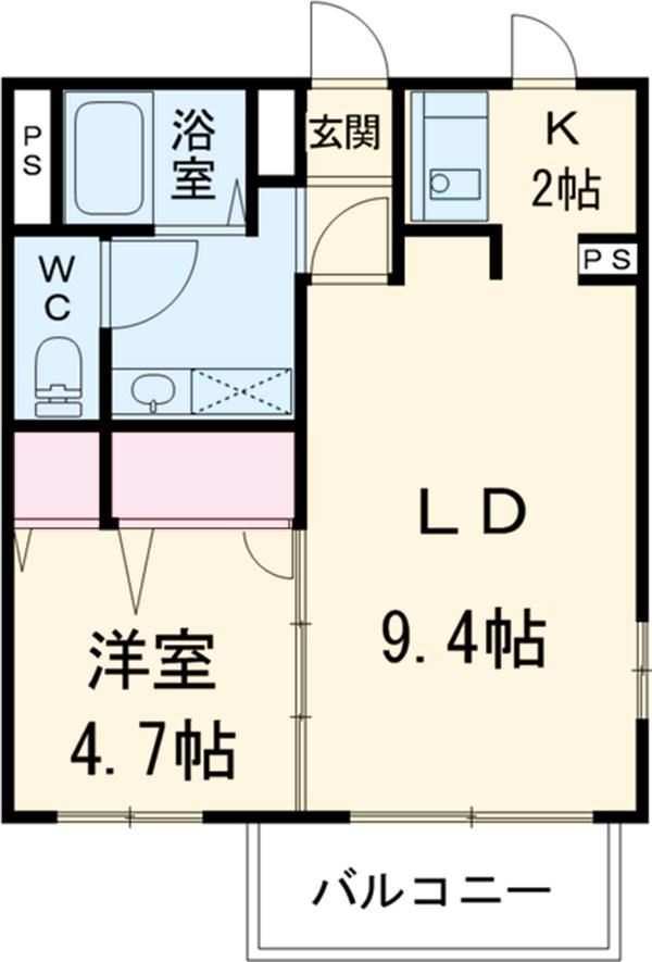 パル G(1LDK/2階)の間取り写真