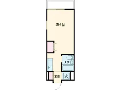 ウインベルソロ曳舟第2(ワンルーム/5階)の間取り写真