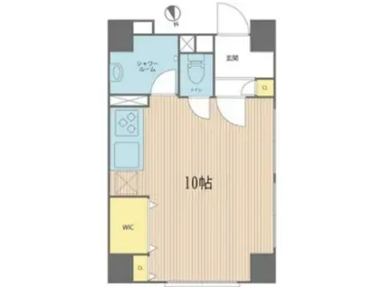 パルセ富久(ワンルーム/6階)の間取り写真