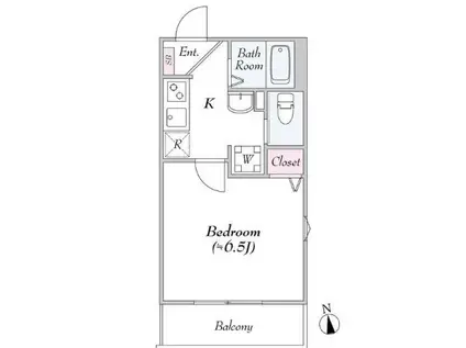 TS CUORE浮間舟渡Ⅱ(1K/3階)の間取り写真