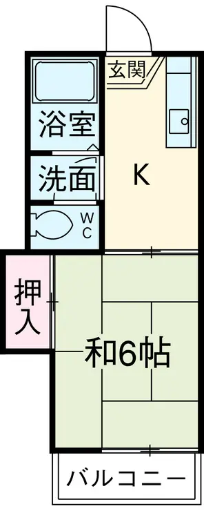 グリーンヒルハウス 1階階 間取り