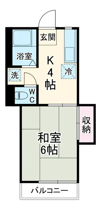 グリーンヒルハウス 2階階 間取り