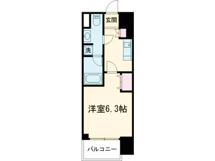 HF八王子レジデンス(1K/8階)の間取り写真