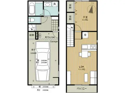 遠州鉄道 曳馬駅 徒歩9分 1階建 築1年(1LDK)の間取り写真