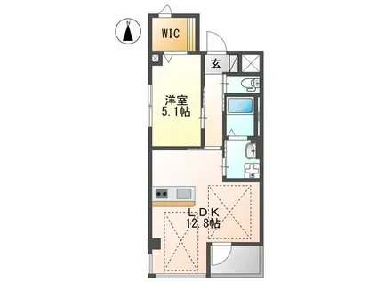 グランドパレスⅡ(1LDK/3階)の間取り写真