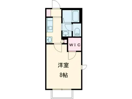 プリムローズ(1K/1階)の間取り写真