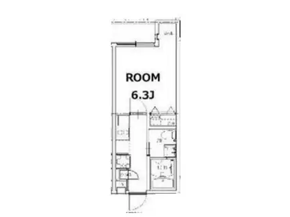 KAUNIS KOTI(1K/3階)の間取り写真