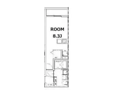 KAUNIS KOTI(1K/3階)の間取り写真