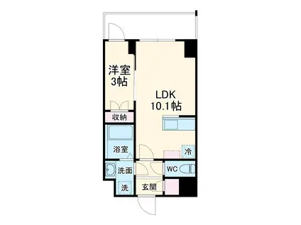 LIME RESIDENCE KAWAGUCHI イースト(1LDK/5階)の間取り写真