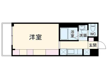 リブリ・溝の口Ⅰ(1K/3階)の間取り写真