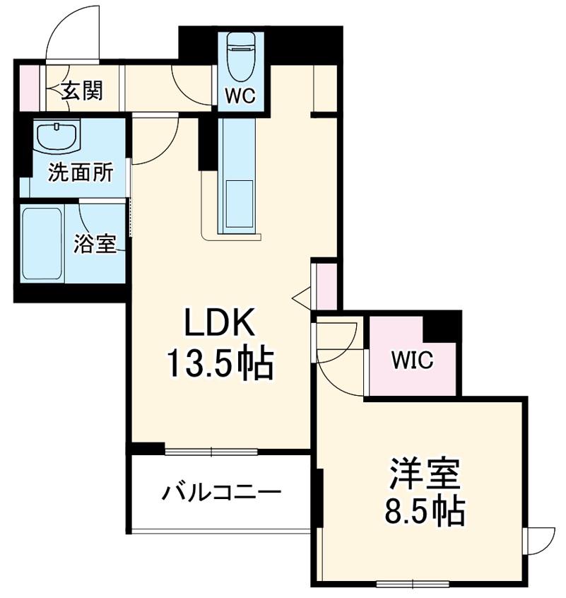 シャルム(1LDK/2階)の間取り写真