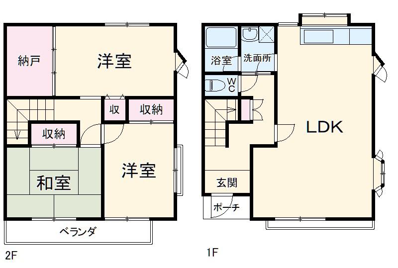 京成電鉄千原線 おゆみ野駅 徒歩17分 2階建 築37年