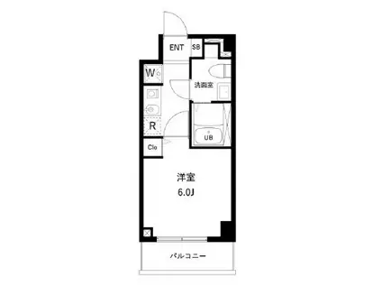 アーバンパーク妙典(1K/5階)の間取り写真