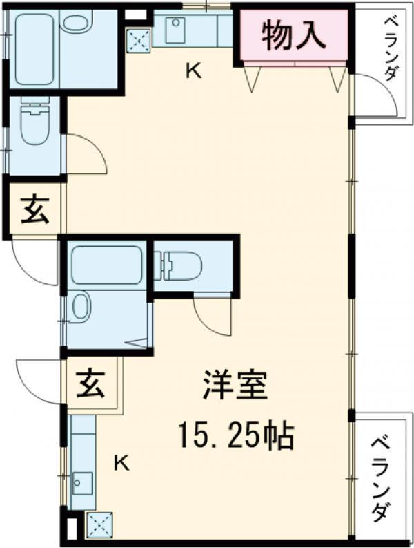 メゾンM(2K/2階)の間取り写真