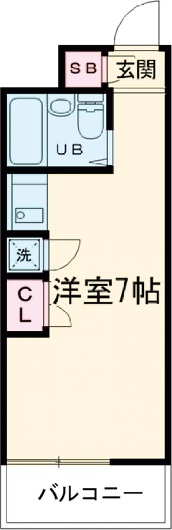 TS GARDEN都立大学Ⅱ(ワンルーム/2階)の間取り写真
