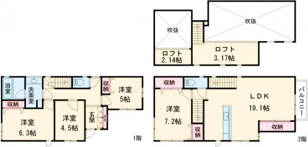 総武・中央緩行線 荻窪駅 徒歩20分 2階建 築11年(4LDK)の間取り写真