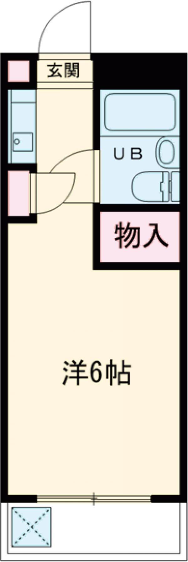 第1キクヤビル(ワンルーム/1階)の間取り写真