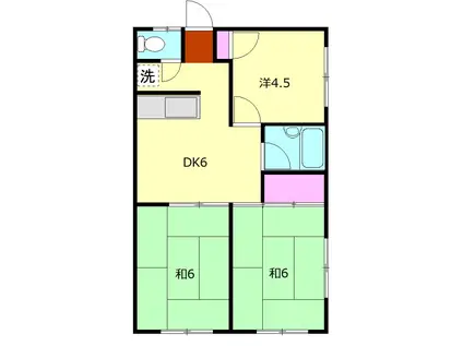 アーデルホーム(3DK/1階)の間取り写真