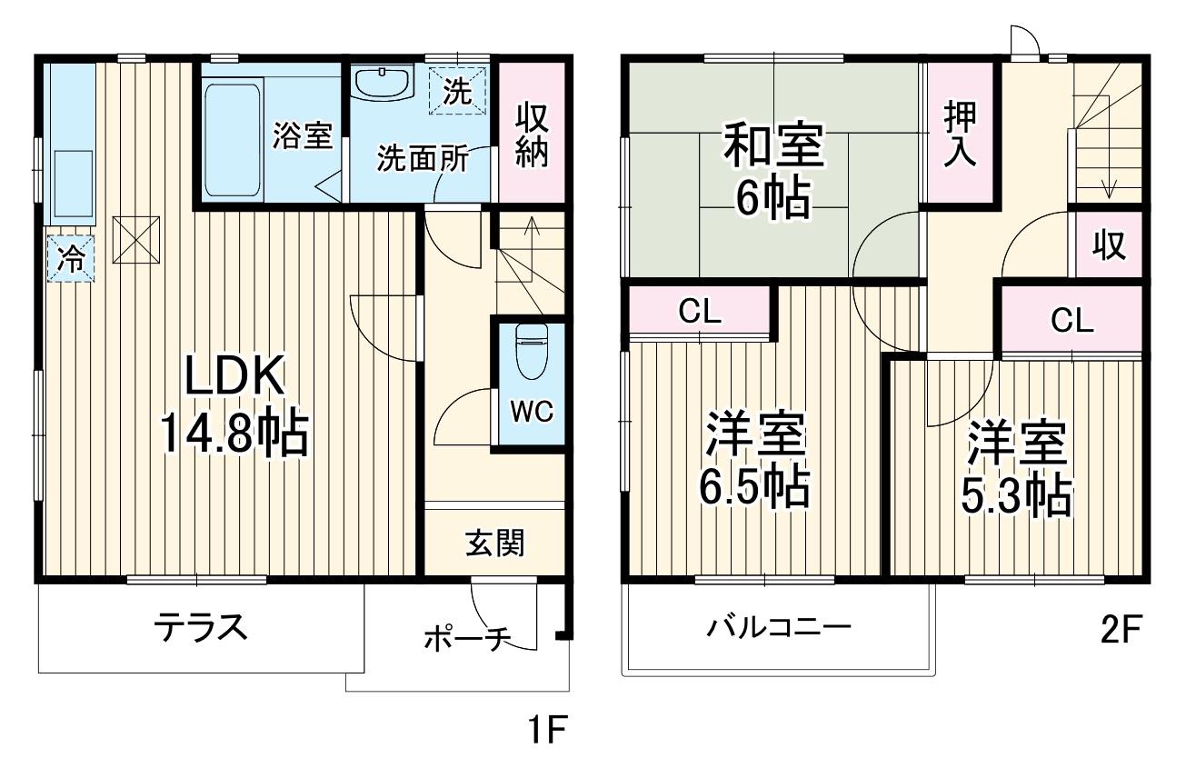 アイリス参番館(3LDK)の間取り写真