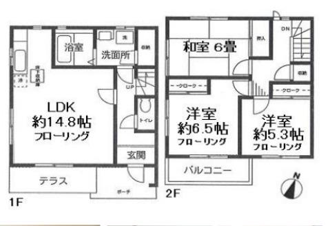 アイリス参番館(3LDK)の間取り写真