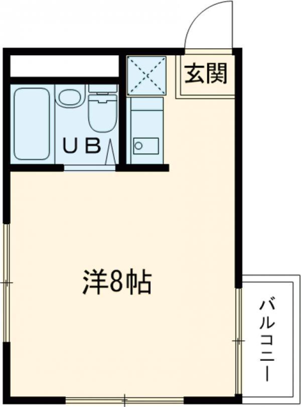 PDハイツ(ワンルーム/1階)の間取り写真