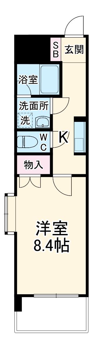 エスペランザ(1K/2階)の間取り写真