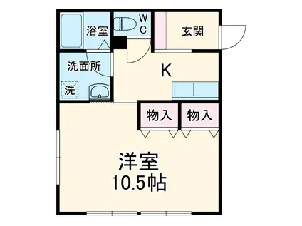 善行コーポ(1K/1階)の間取り写真