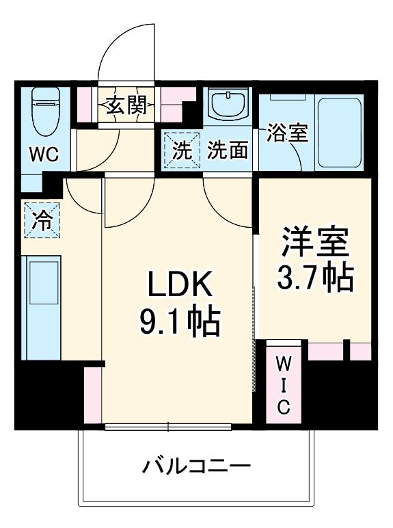 SYFORME OMIYA(1LDK/1階)の間取り写真