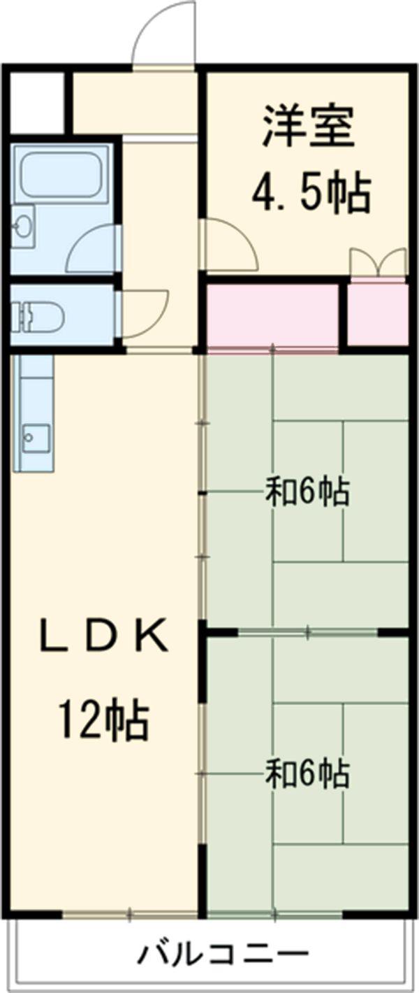 テラ・トレ(3LDK/2階)の間取り写真