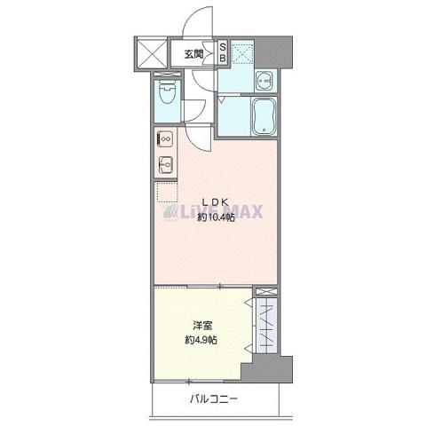 MIND SHIMURASAKAUE(1LDK/3階)の間取り写真