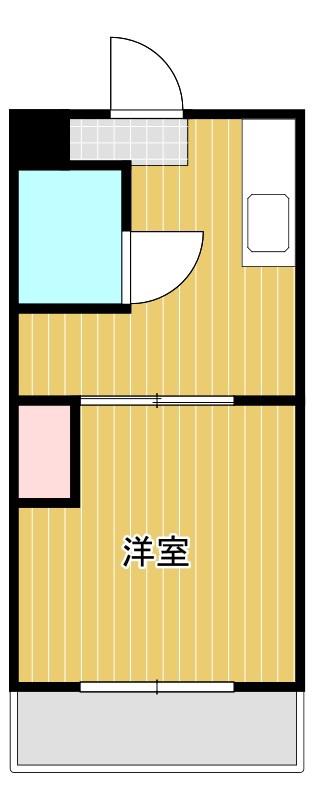 セントラルOGASA(1DK/3階)の間取り写真