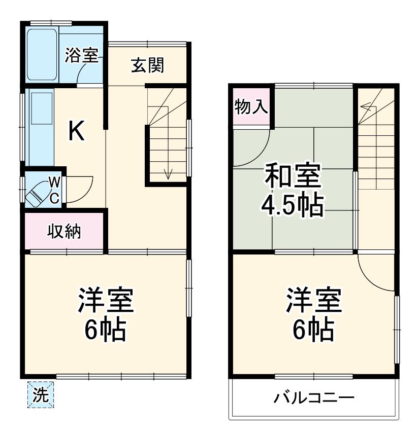 東武鉄道野田線 新柏駅 徒歩12分 2階建 築62年