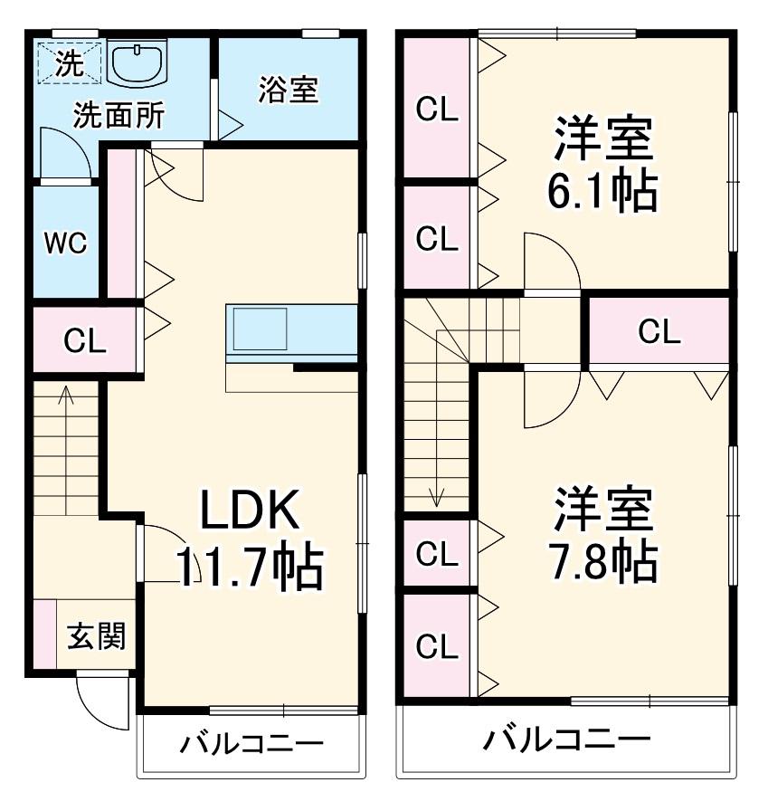 ファーストシーズン(2LDK)の間取り写真