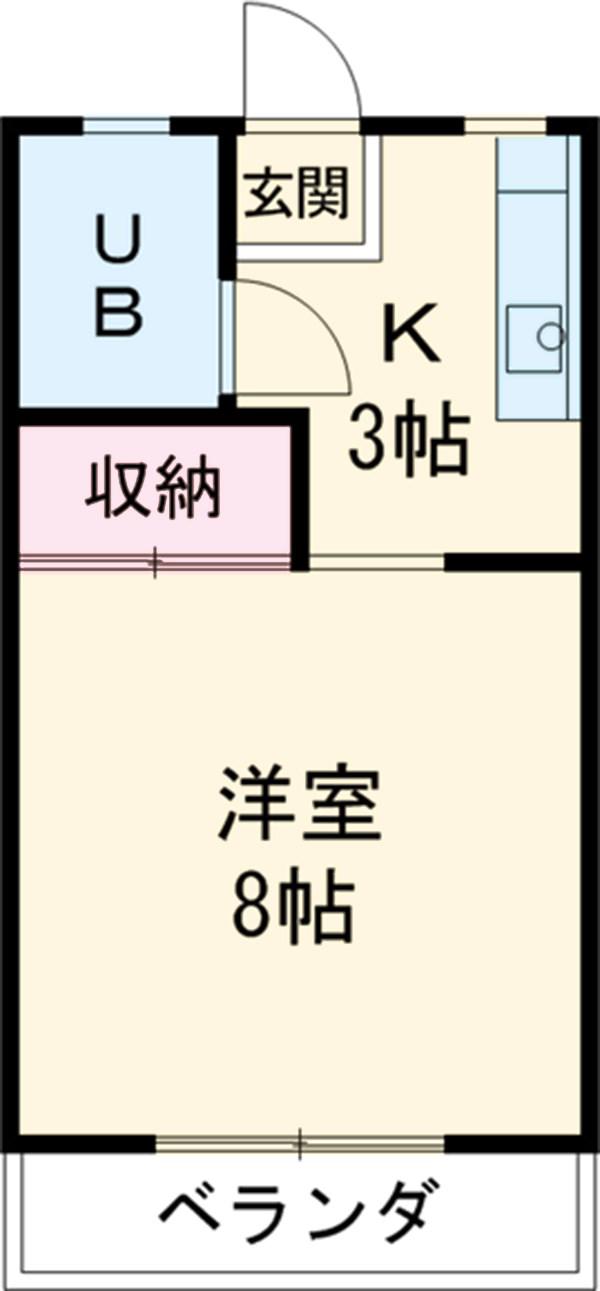 RZOO(1K/1階)の間取り写真